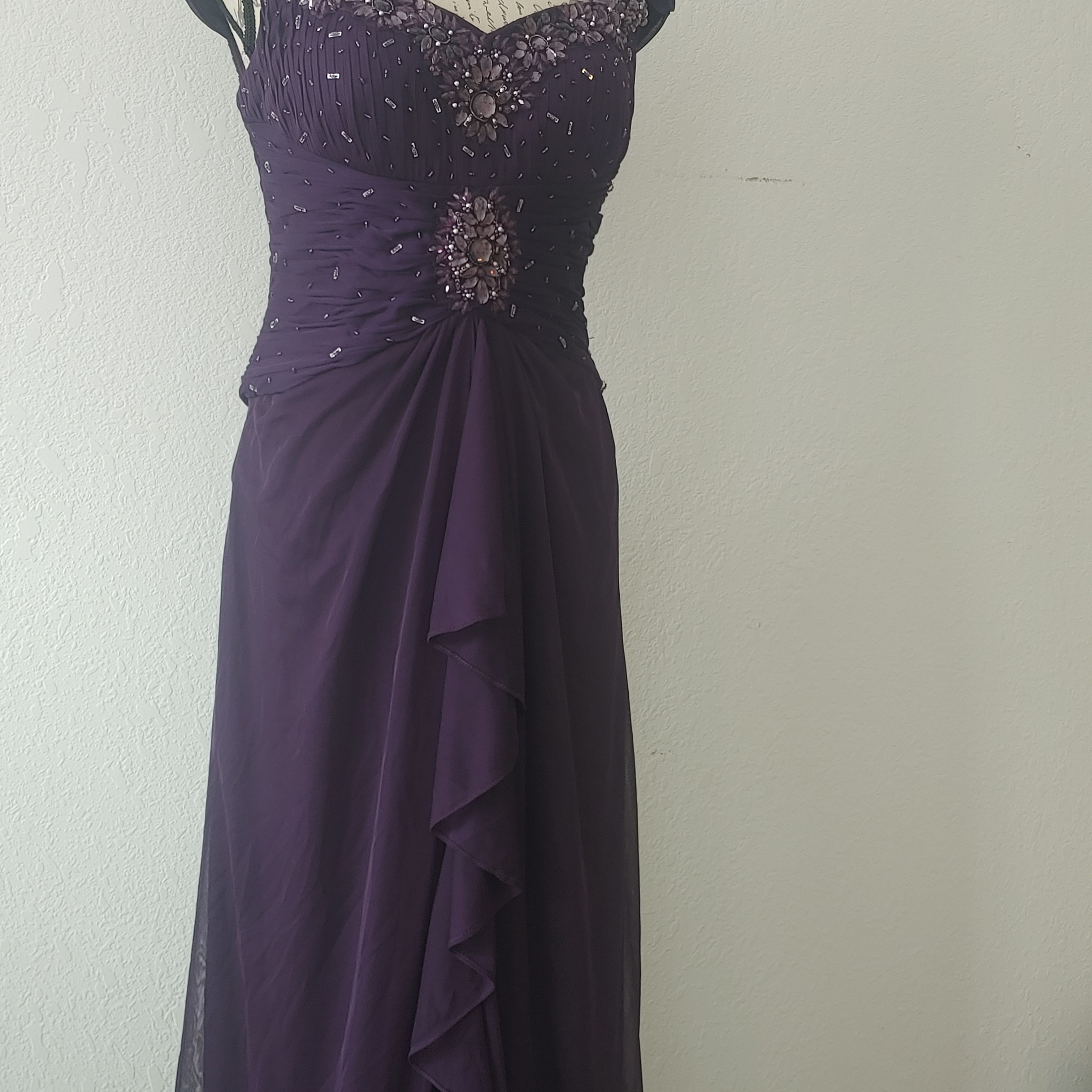 Xscape Elegant Purple Prom Dress